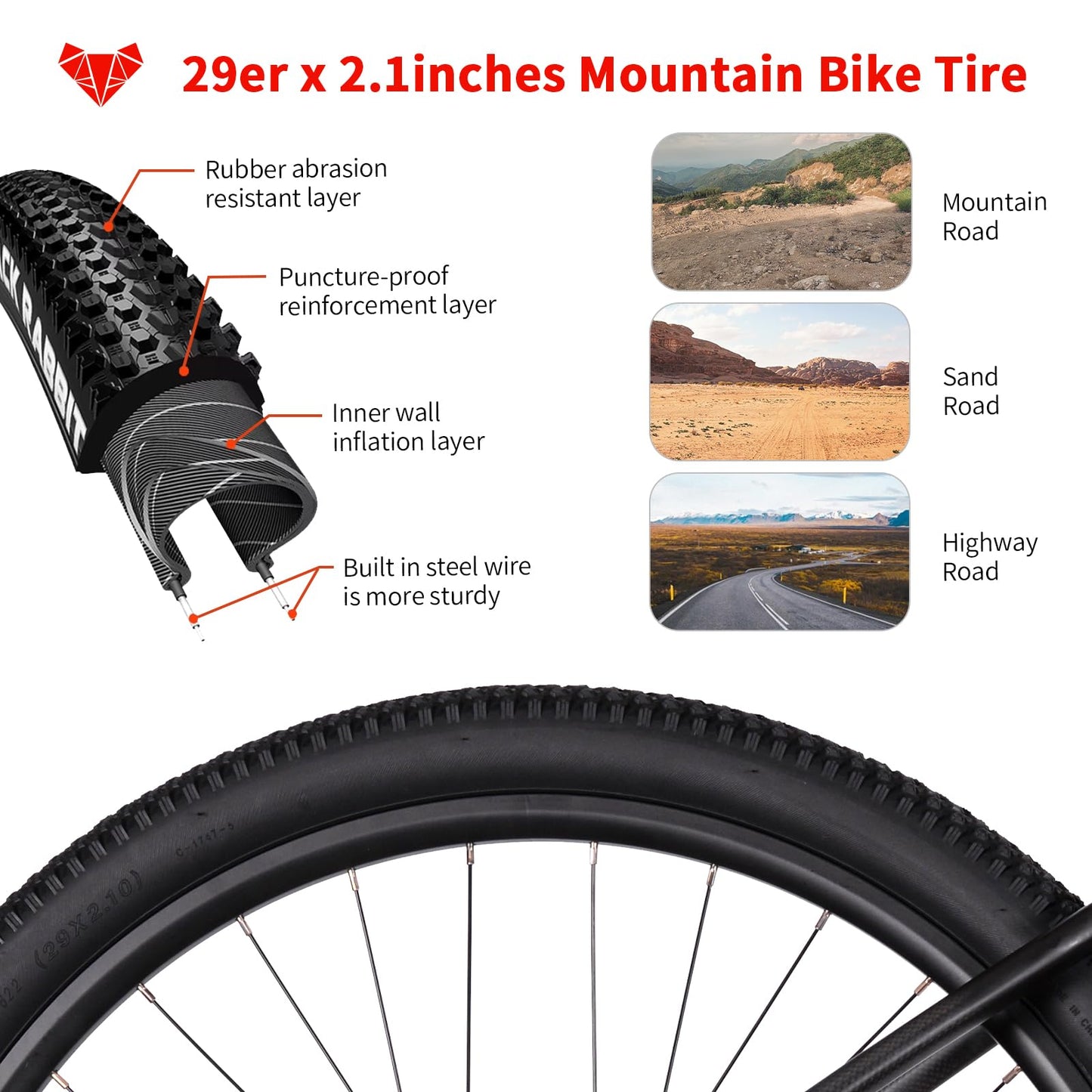 TRIFOX Carbon Fiber Mountain Bike with Shimano M6100 Deore Groupset 12-Speed,Carbon Fiber Frame,Hydraulic Fork 130mm Travel,29er Mountain Bike for Adult 17/19 inch (Red, 29er * 17 inch)