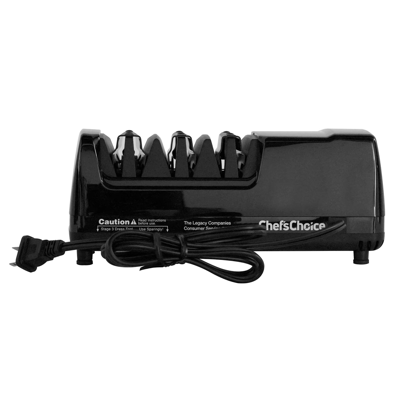 Chef’s Choice Professional Electric Knife Sharpeners AngleSelect for 15- and 20-Degree Straight-Edge and Serrated Knives with Diamond Abrasives & Precision Angle Control, 2-Stage, Black