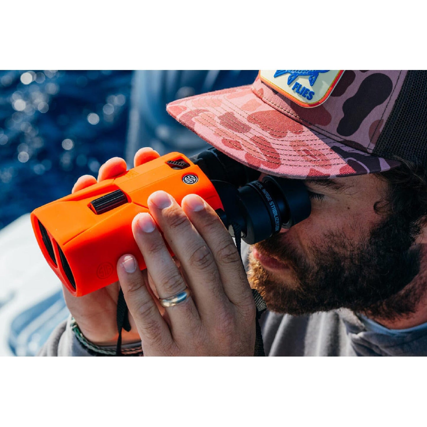 SIG SAUER ZULU6 HDX Marine Image Stabilized Binoculars - HDX Lens System, Optical Image Stabilization, IPX7 Waterproof Marine Binoculars with Floating Strap, 16x42mm