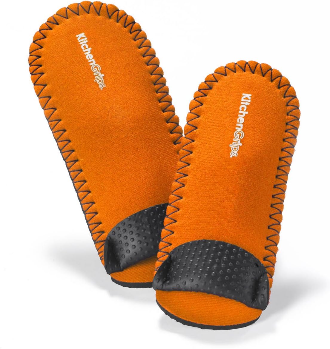2 Piece Deluxe Pan Handle Holder Set, Orange/Black