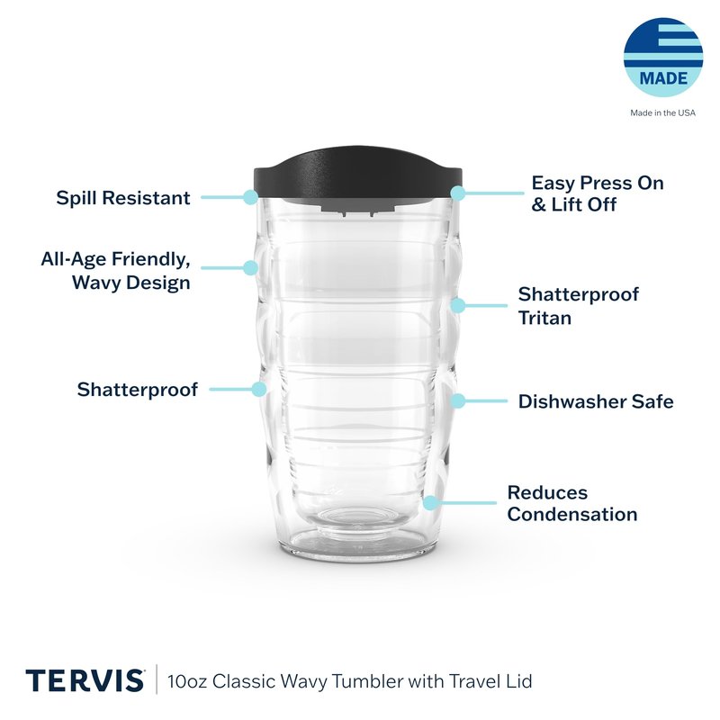 Tervis Made in USA Double Walled DreamWorks How To Train Your Dragon Insulated Tumbler Cup Keeps Drinks Cold & Hot, 10oz Wavy, Find Your Way