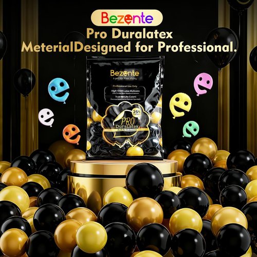 Bezente Pro Duralatex Metallic Silver Balloons - 100 Pack | 12-Inch Extra-Thick for Lasting Party Decor