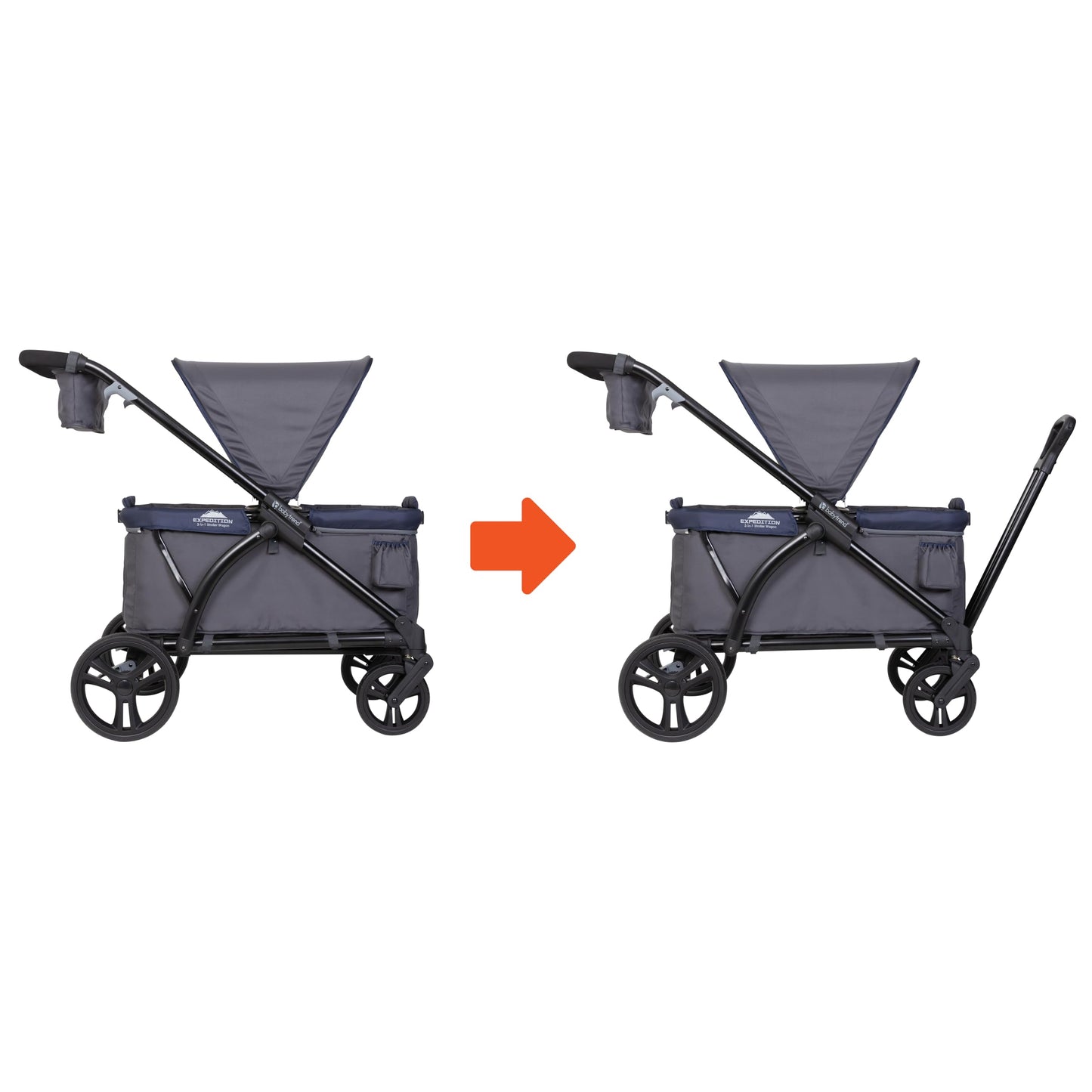 Baby Trend Expedition® 2-in-1 Stroller Wagon, Smokey Navy