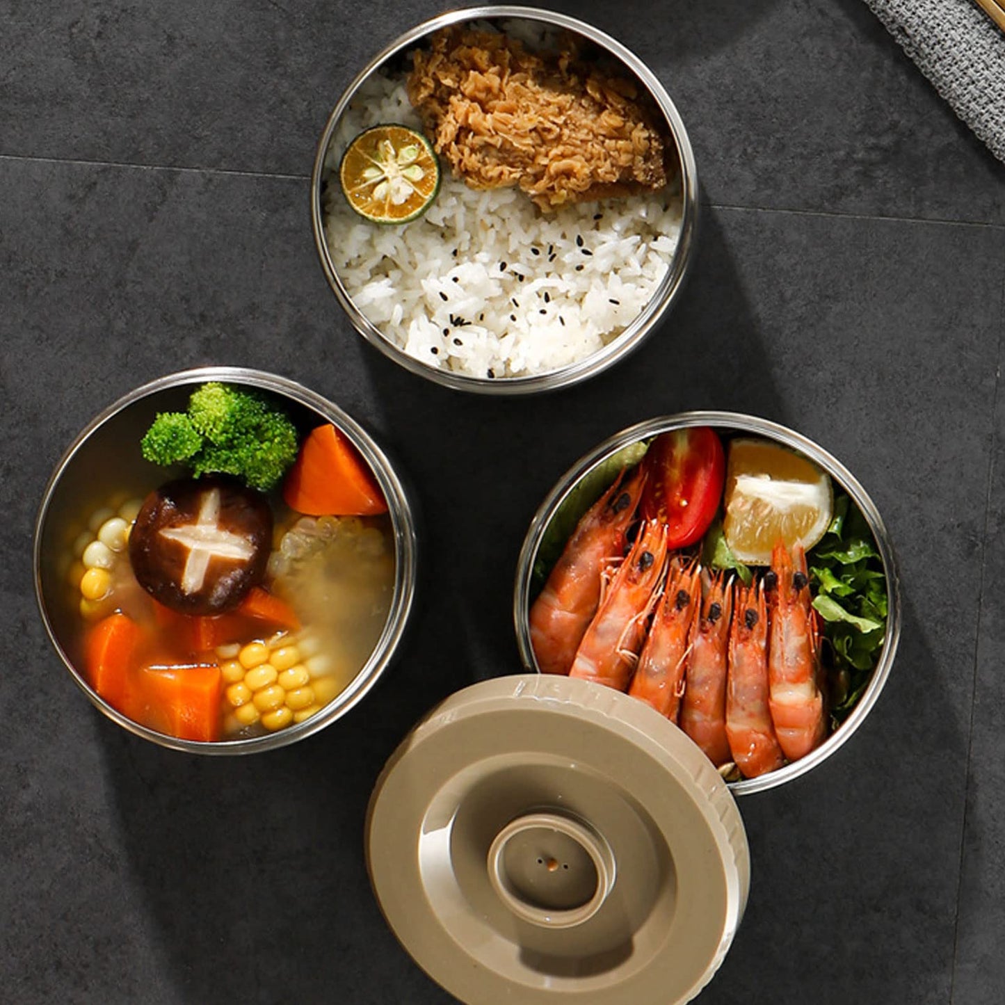 Food Jar For Hot Food Adults Hot Food Container Lunch Box Insulated, 67 Oz Adults Stainless Steel Vacuum Soup Insulation Lunch Box Portable 3 Layer Vacuum Insulated (Original Color)