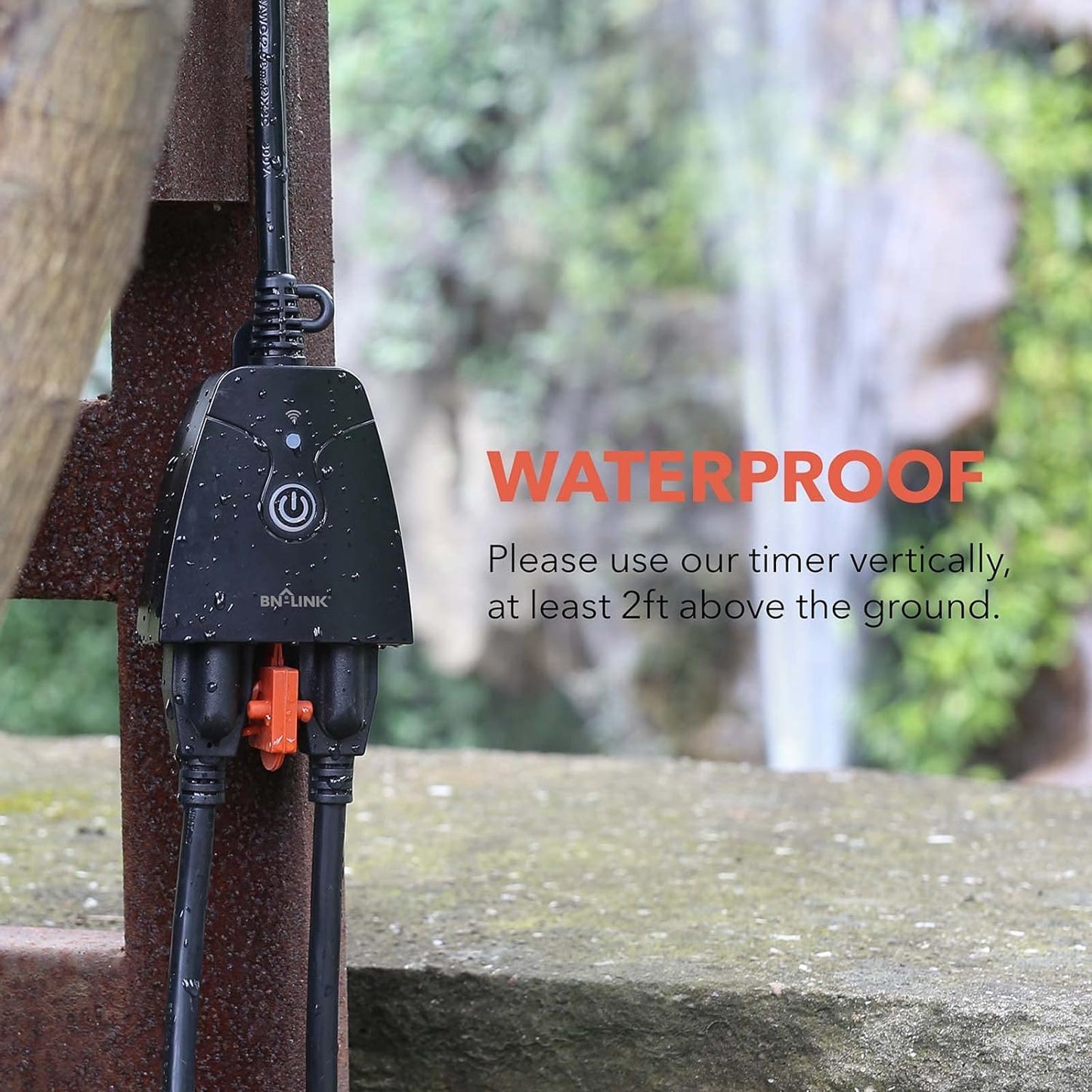 BN-LINK Smart Dimmer Plug, WiFi Outdoor Dimmer for String Lights, LED, Filament, Halogen lamp, APP Remote Control and Google Assistant, Alexa Outdoor Smart Plug, Requires 2.4 GHz Wi-Fi, Waterproof