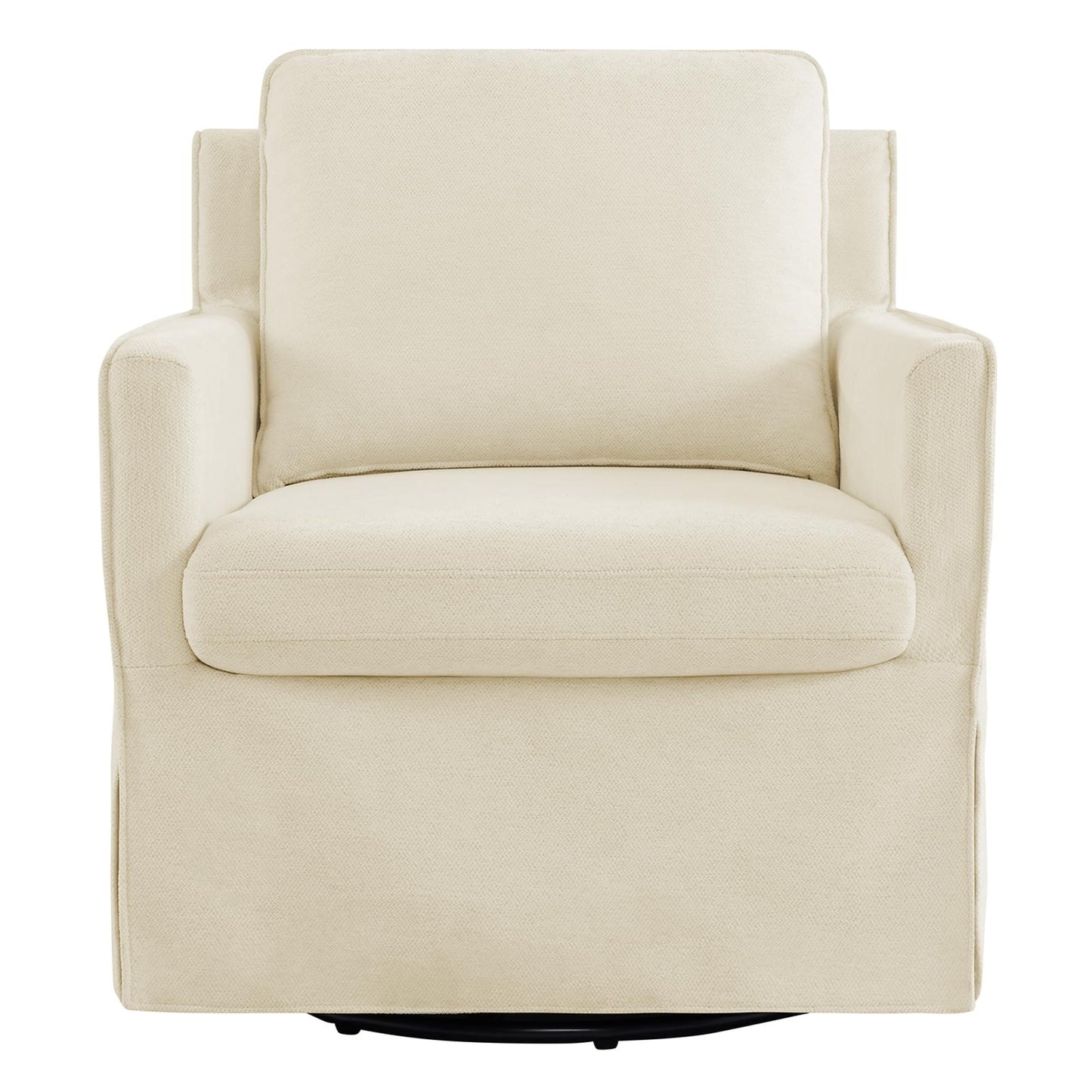 KISLOT Swivel Accent Chair with Ottoman, Rocking Recliner 360 Degree Swivel Armchair Machine-Washable Cover for Nursery Living Room Bedroom