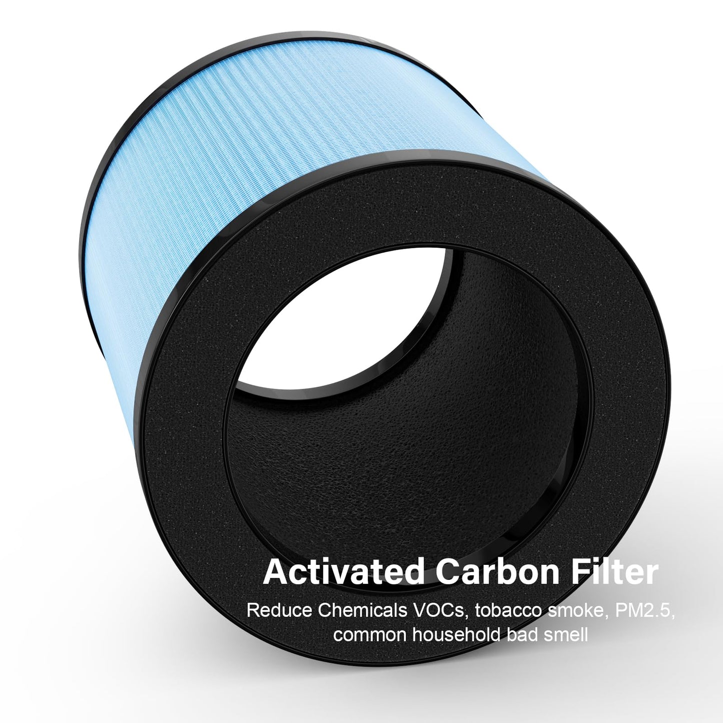 OFFICIAL MJ002H Replacement Filter for POMORON MJ002H/MGK21J02 Air Puri-fier, Compared to Part #MJ002H-RF, 2 Pack with Extra 10-Pieces Aroma pad
