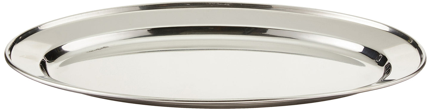 Winco Serving Platter, Oval, 14" x 8-3/4", S/S