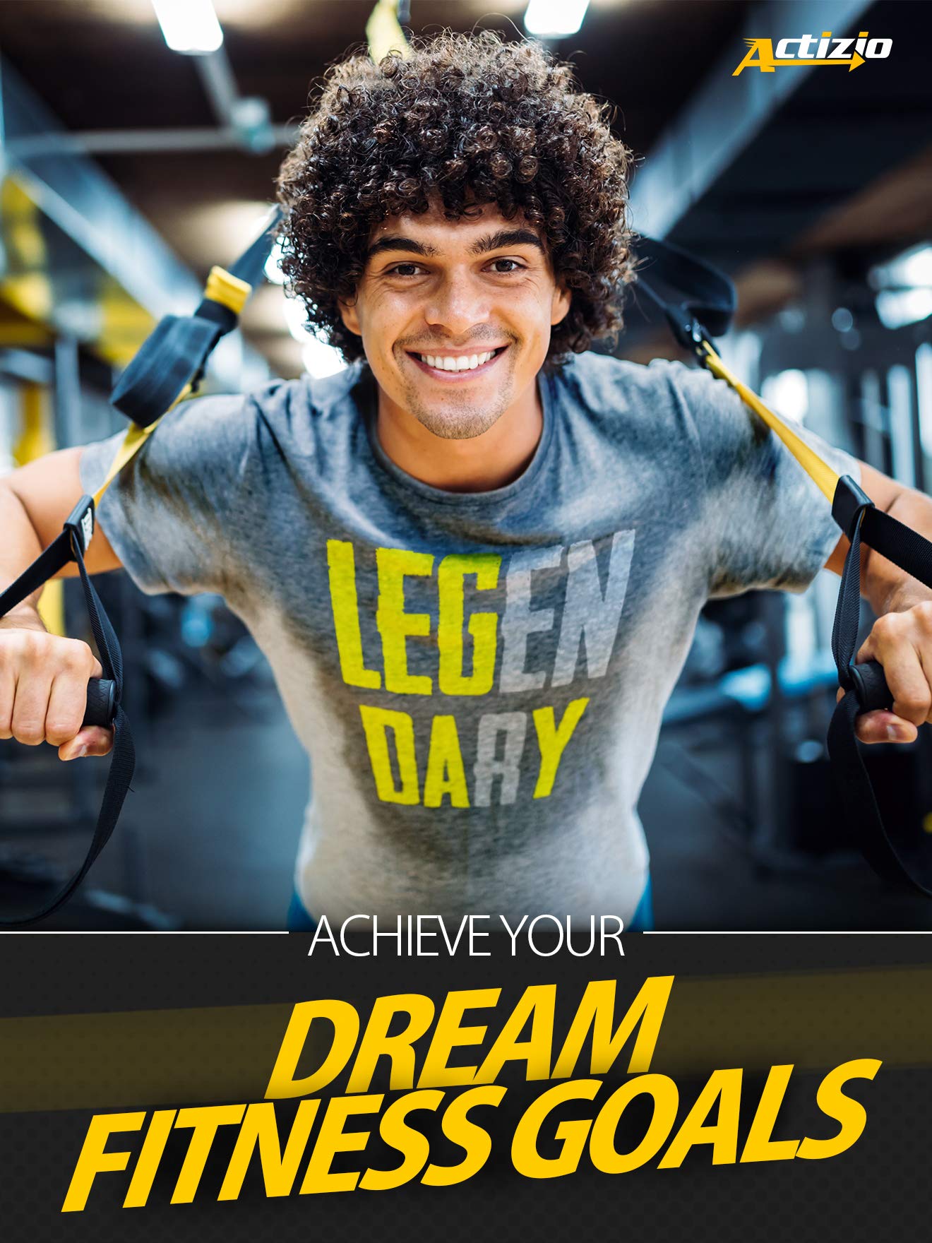 Actizio Men's Workout Shirt Cotton Fabric T-Shirt Short Sleeve Sweat Activated Motivational Exercise Gym Athletic Fit Moisture Wicking Fitness Shirt - Leg Day Legendary (Size XL)