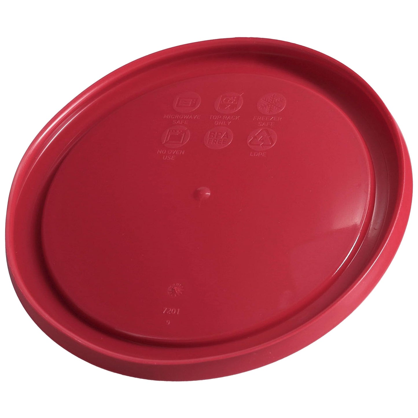 Pyrex 7201-PC Sangria Dark Red Burgundy Plastic Food Storage Replacement Lid - 2 Pack Made in the USA