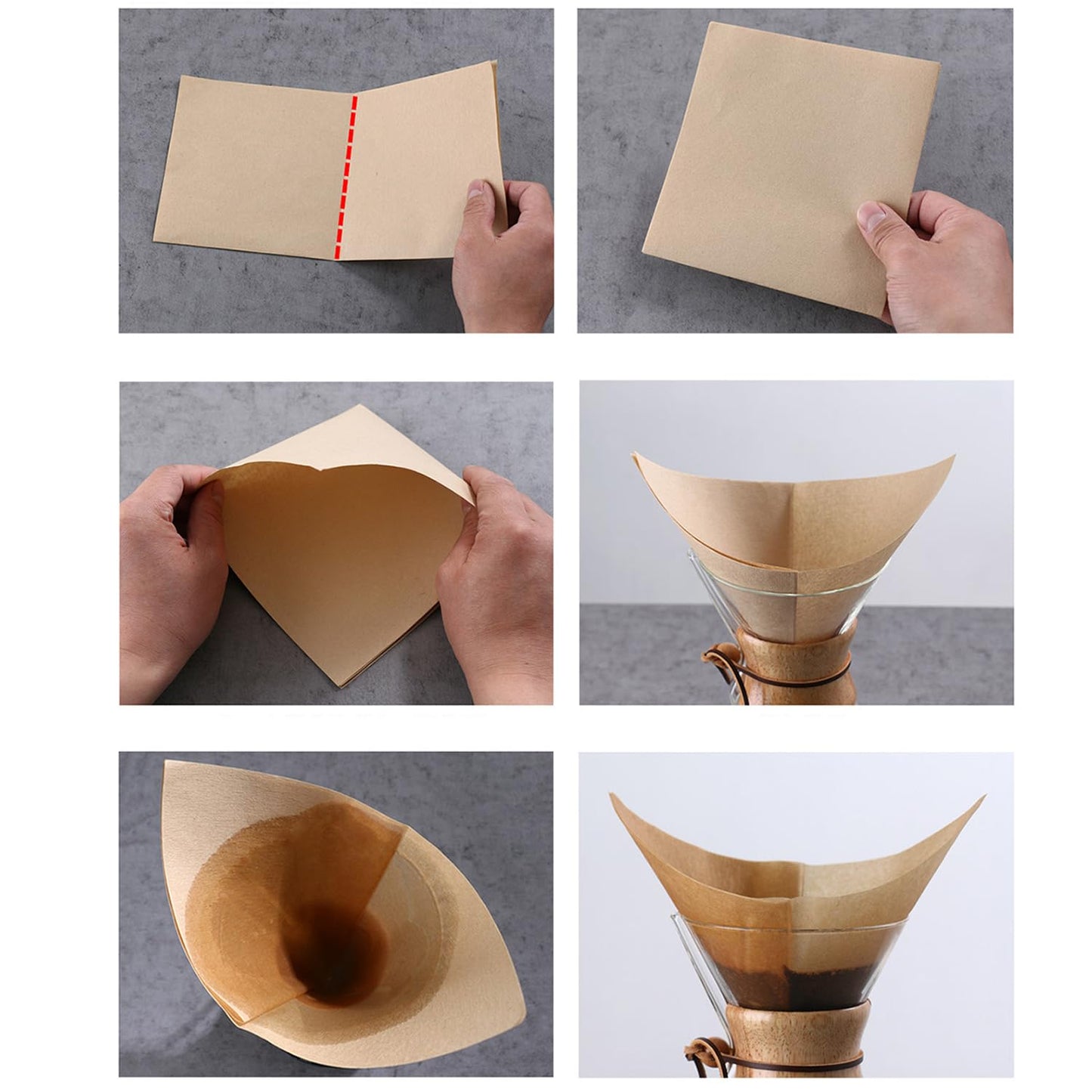 200-Pack Unbleached Cone Coffee Filters – Pre-Folded, Extra Thick Natural Paper for Smooth Brew, Fits All Pour-Over Brewers