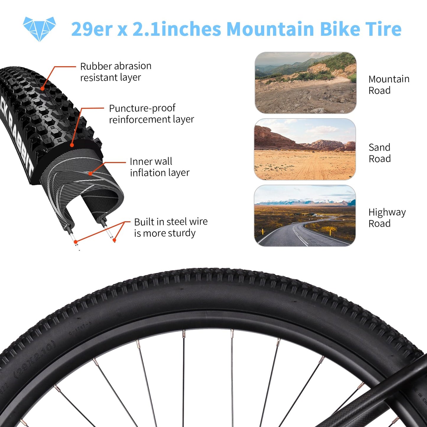 TRIFOX Carbon Fiber Mountain Bike with Shimano M6100 Deore Groupset 12-Speed,Carbon Fiber Frame,Hydraulic Fork 130mm Travel,29er Mountain Bike for Adult 17/19 inch (Blue, 29er * 17 inch)