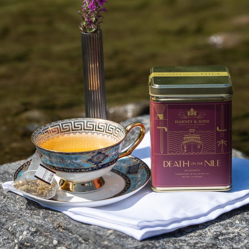 Harney & Sons Death on the Nile Herbal Tea, 20 Premium Sachets, Caffeine Free