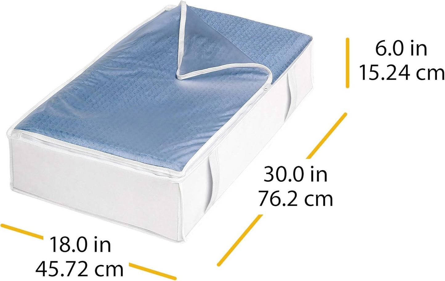 Whitmor Zippered Underbed Bag, One Size, One Color
