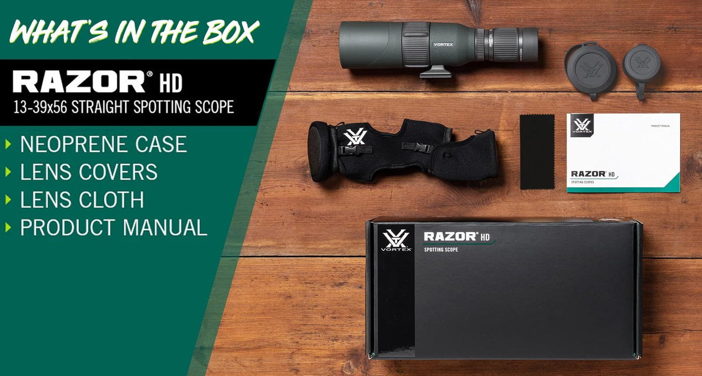 Vortex Optics Razor HD Spotting Scope 13-39x56 Straight