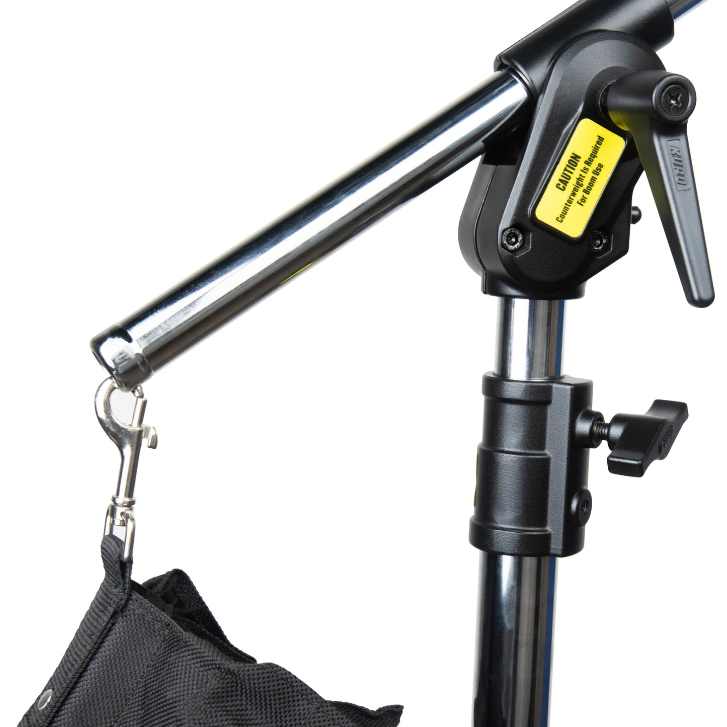 Kupo Steel Baby Boom Stand, Heavy Duty Convertible Stand and Boom Arm, Stand Load 26.4lbs, Boom Load 11lbs, Boom Range 43.7"–75.2", Black (KS142412)