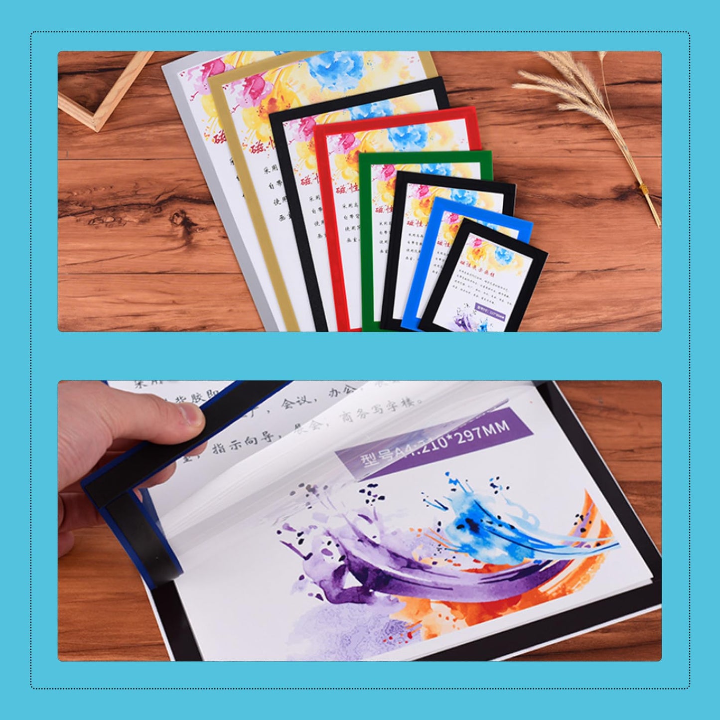 CXYNDFA Diamond Art Frames, 4-Pack 12x12 Inch Black、Display your diamond paintings perfectly with these magnetic, self-adhesive frames. Ideal for wall decor, window displays