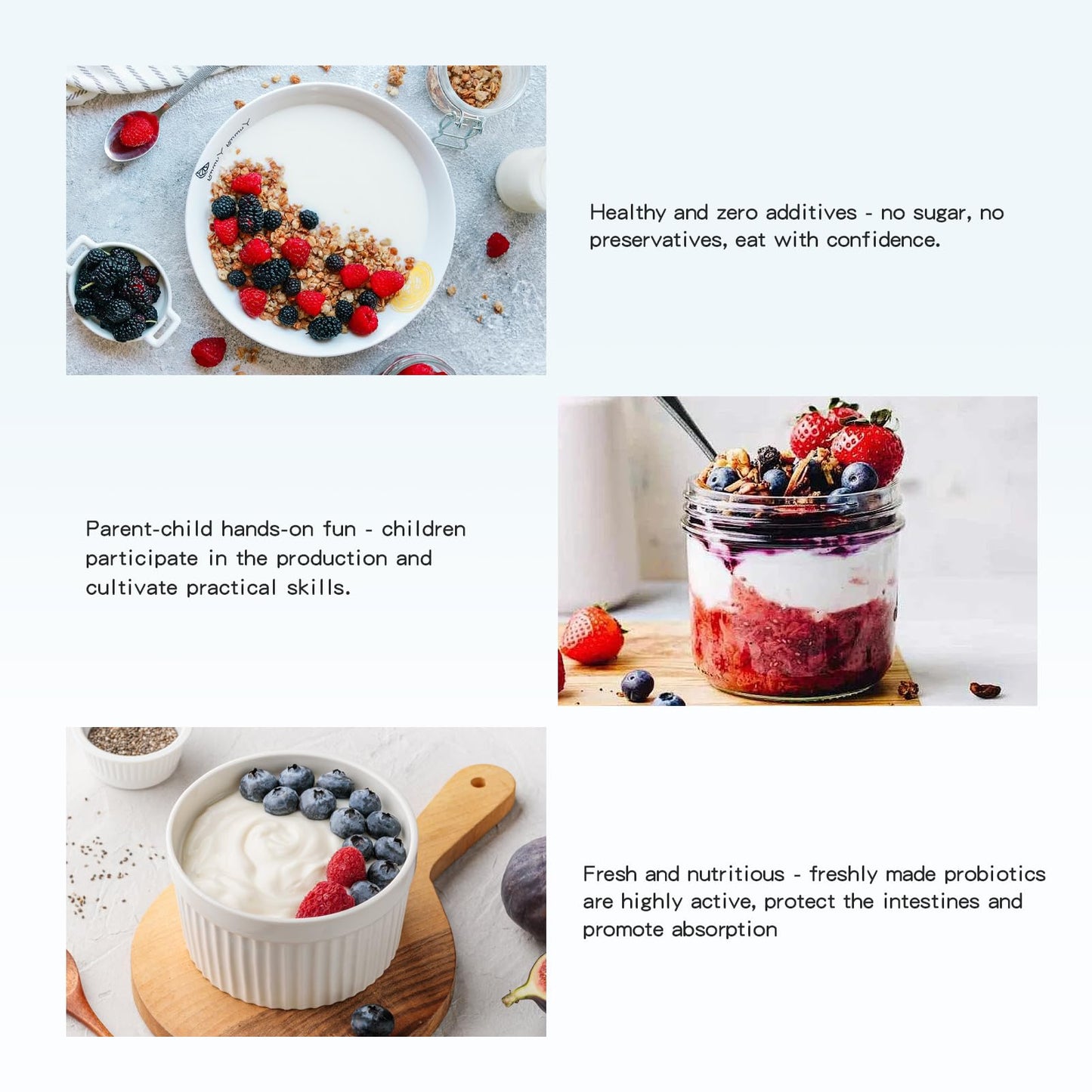 DiDimo 1.37QT Yogurt Maker Machine with Stainless Steel Bowl, Automatic Electric Greek Yogurt Maker, Probiotic Maker for Natto & Rice Wine