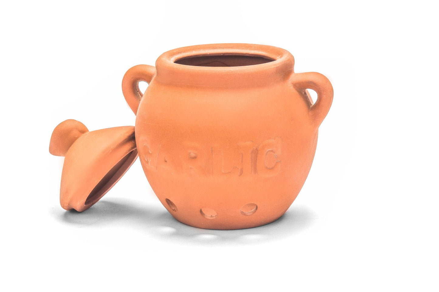 Fox Run Garlic Keeper, Terra Cotta, Red, 4.25 x 5.25 x 5.25 inches