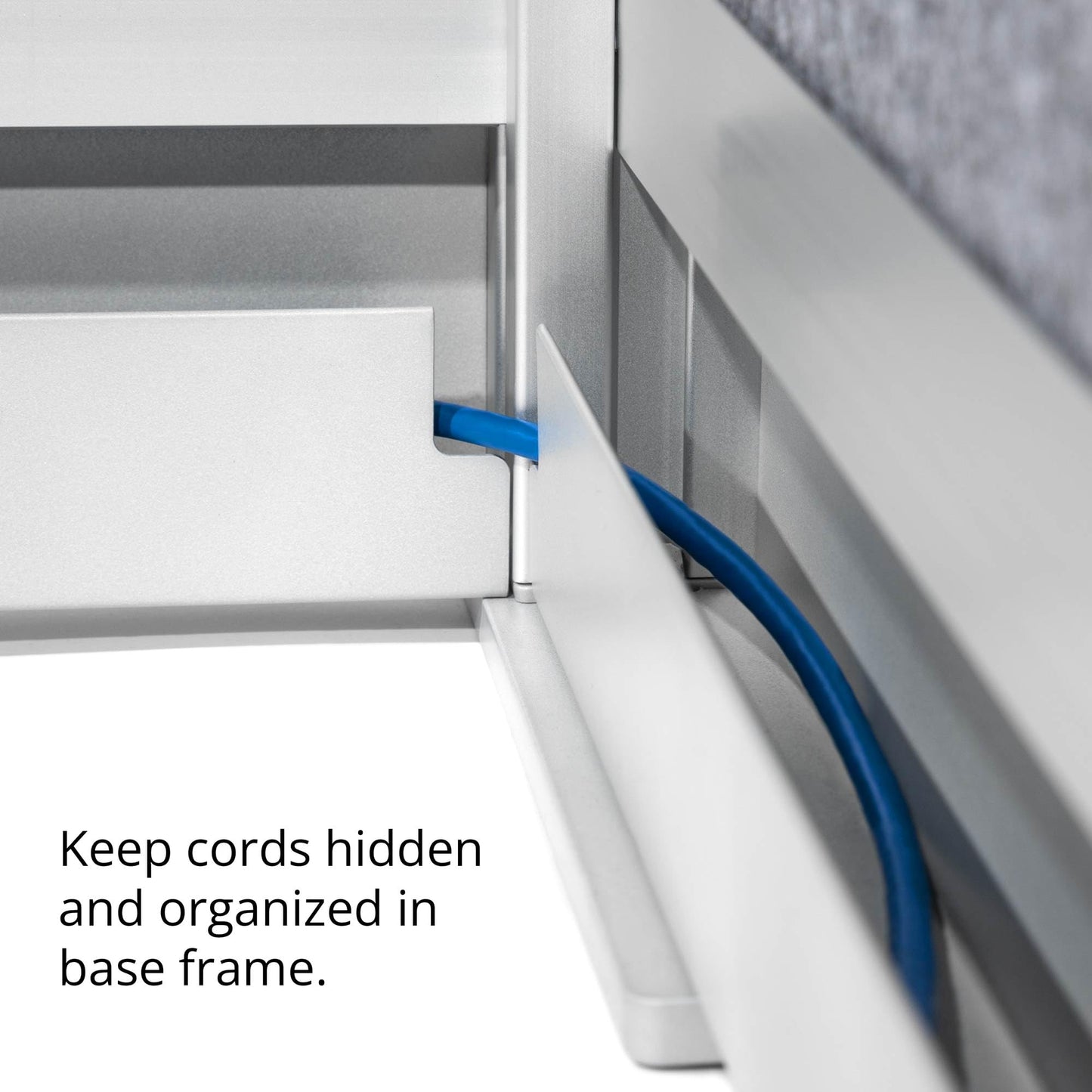 Stand Up Desk Store ReFocus Modular and Expandable Office Partition Wall System (70x70 Starter + 70x70 Extension)