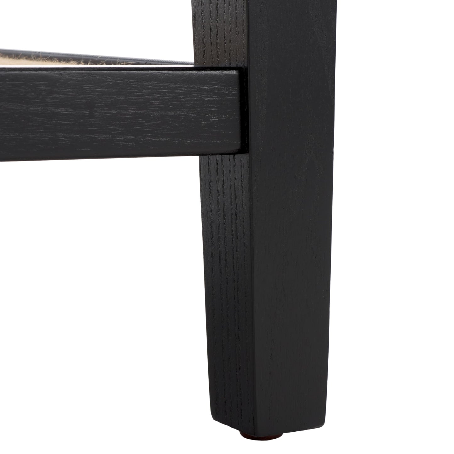 SAFAVIEH Couture Collection Nicolella Black Square Glass & Linen Accent Table