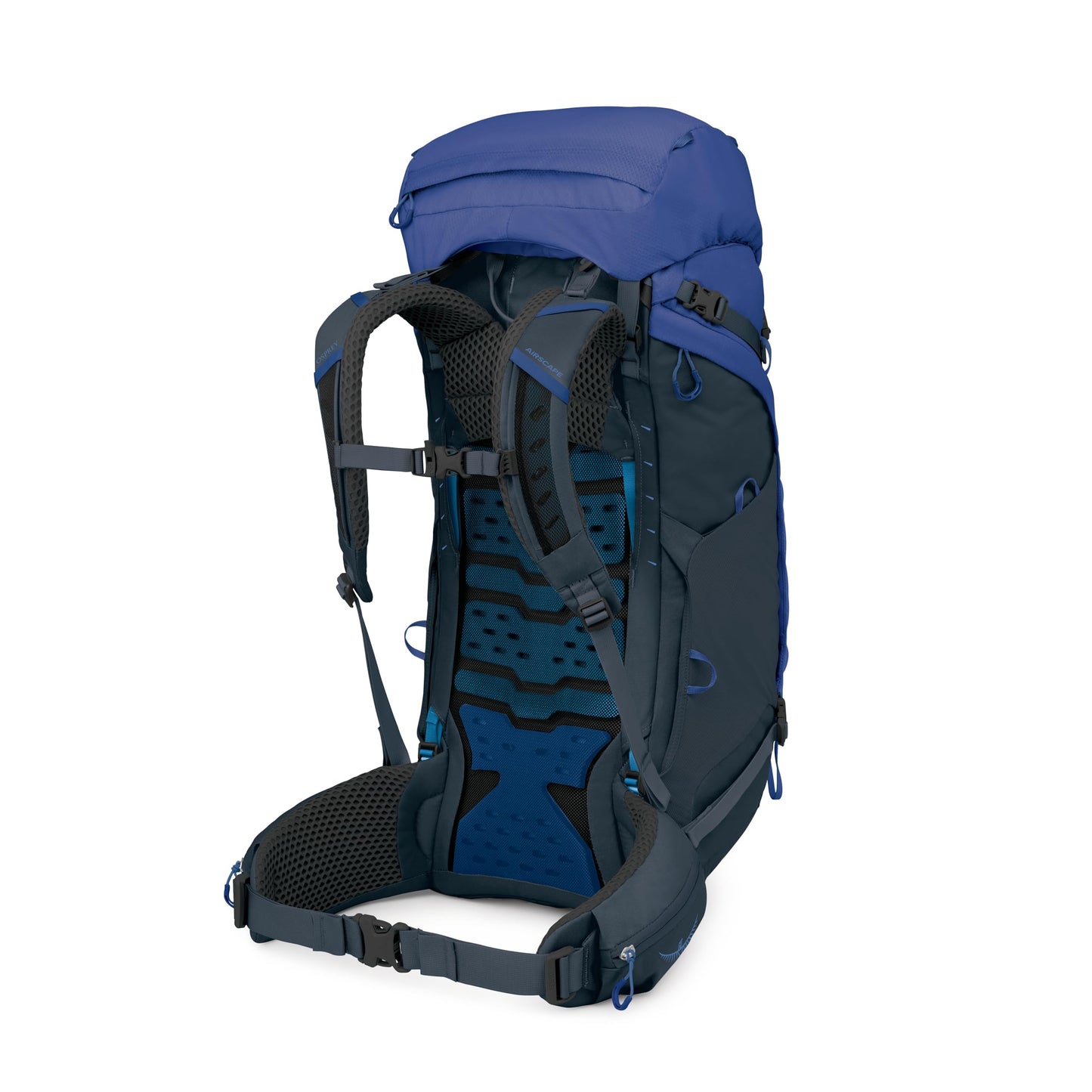 Osprey Kestrel LT 65L Men's Backpacking Backpack - Lightweight Hiking & Camping Bag with Waterproof Raincover, Rays Blue