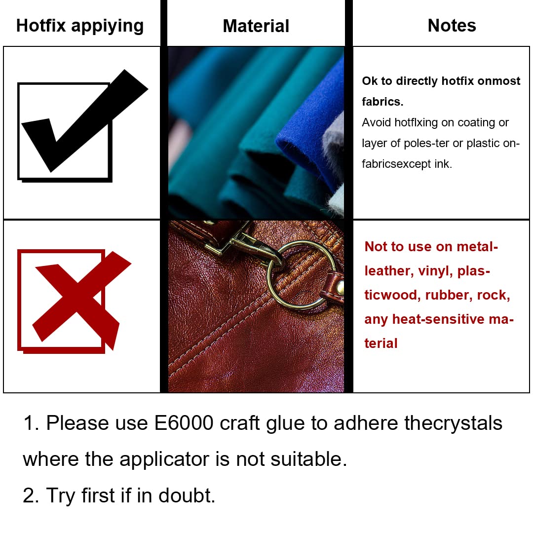 Hotfix Rhinestone Applicator, 7 in 1 Professional Iron-on DIY Hot Fix Tool Rhinestone Setter Applicator Wand Crystal Gem Tool Kit with 7 Different Sizes Tips, Support Stand (Black)