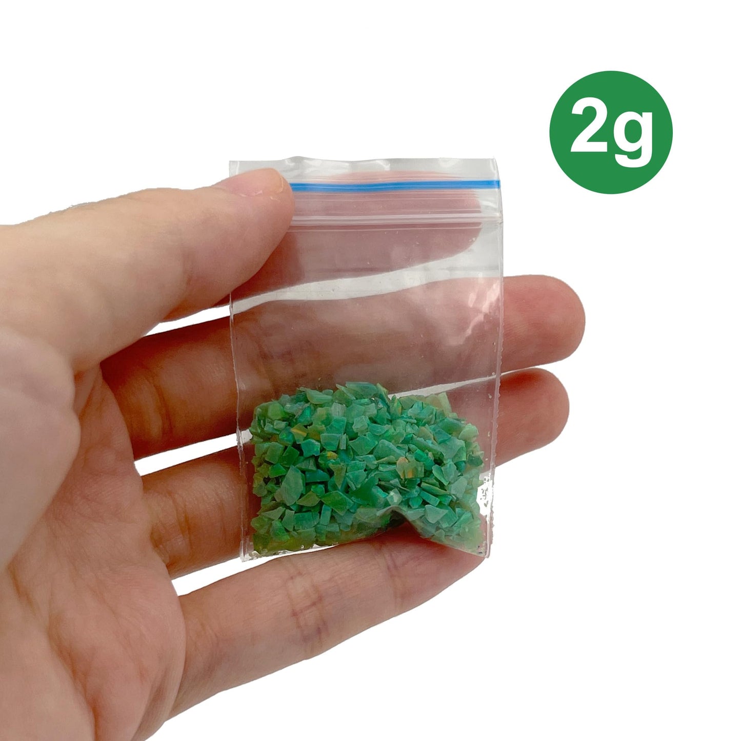 Gryrigns Crushed Created Opal Stone for Wood Inlay Resin Craft Jewelry Making DIY (Kiwi Green, 2 Grams)