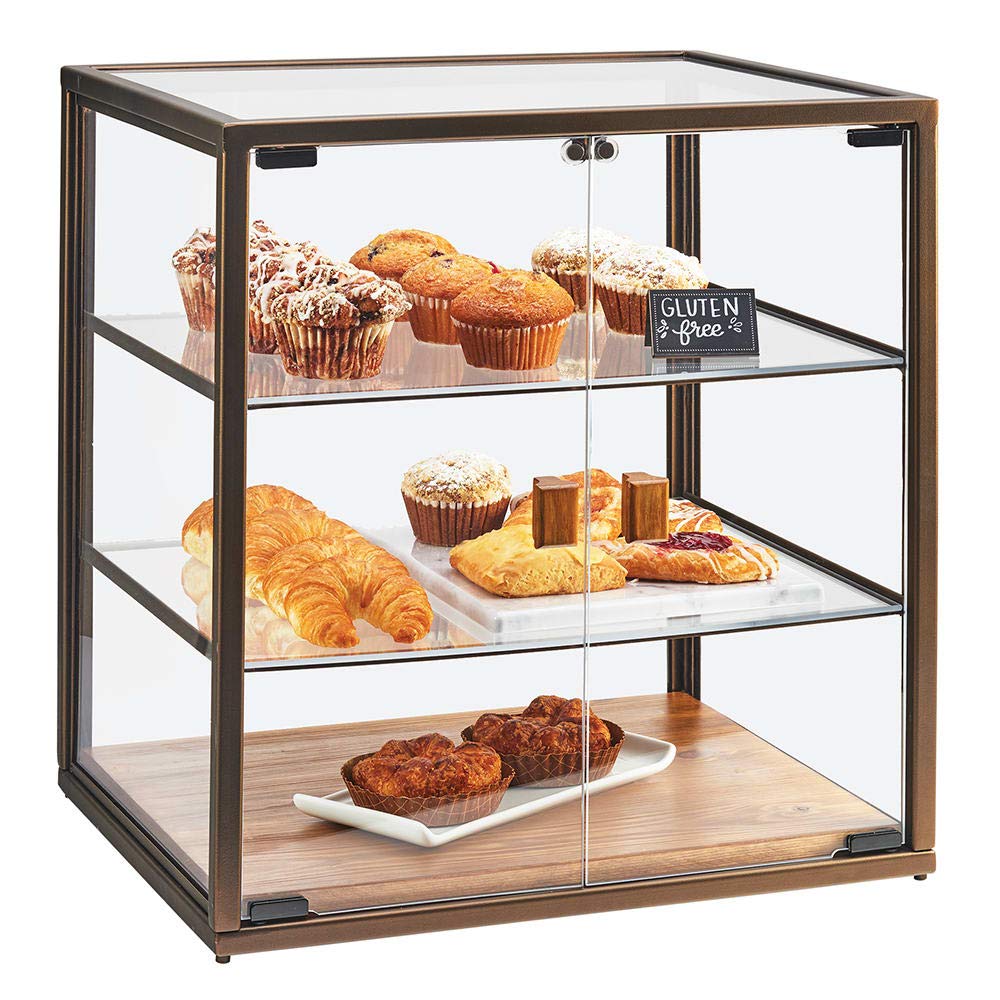 Cal-Mil 3610 Square Bakery Case, 23.25" Height, 21" Width, 17" Length, Vintage