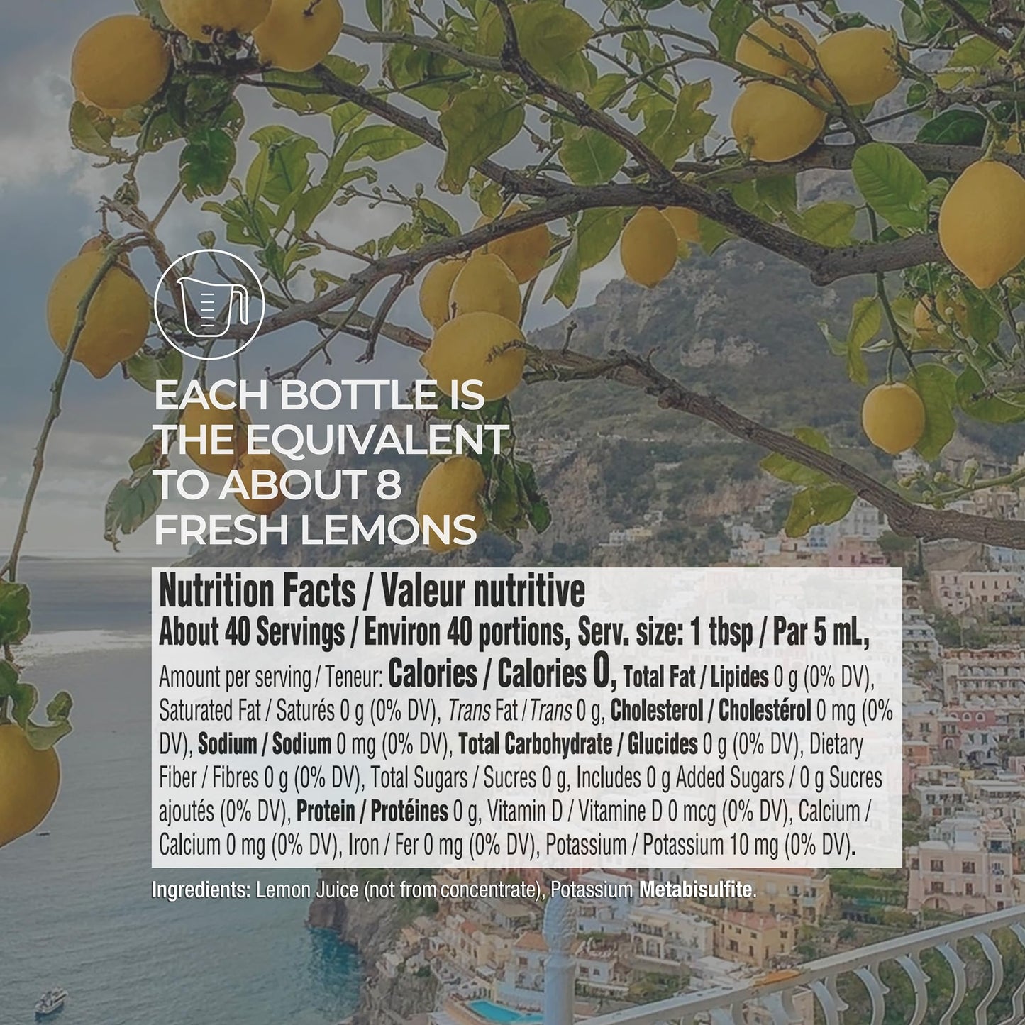Tuscanini 100% Sicilian Lemon Juice, Not from Concentrate, 6.7oz Lemon Shaped Squeeze Bottle (12 Pack) No Water Added | Product of Italy | Certified Kosher (Including Passover)