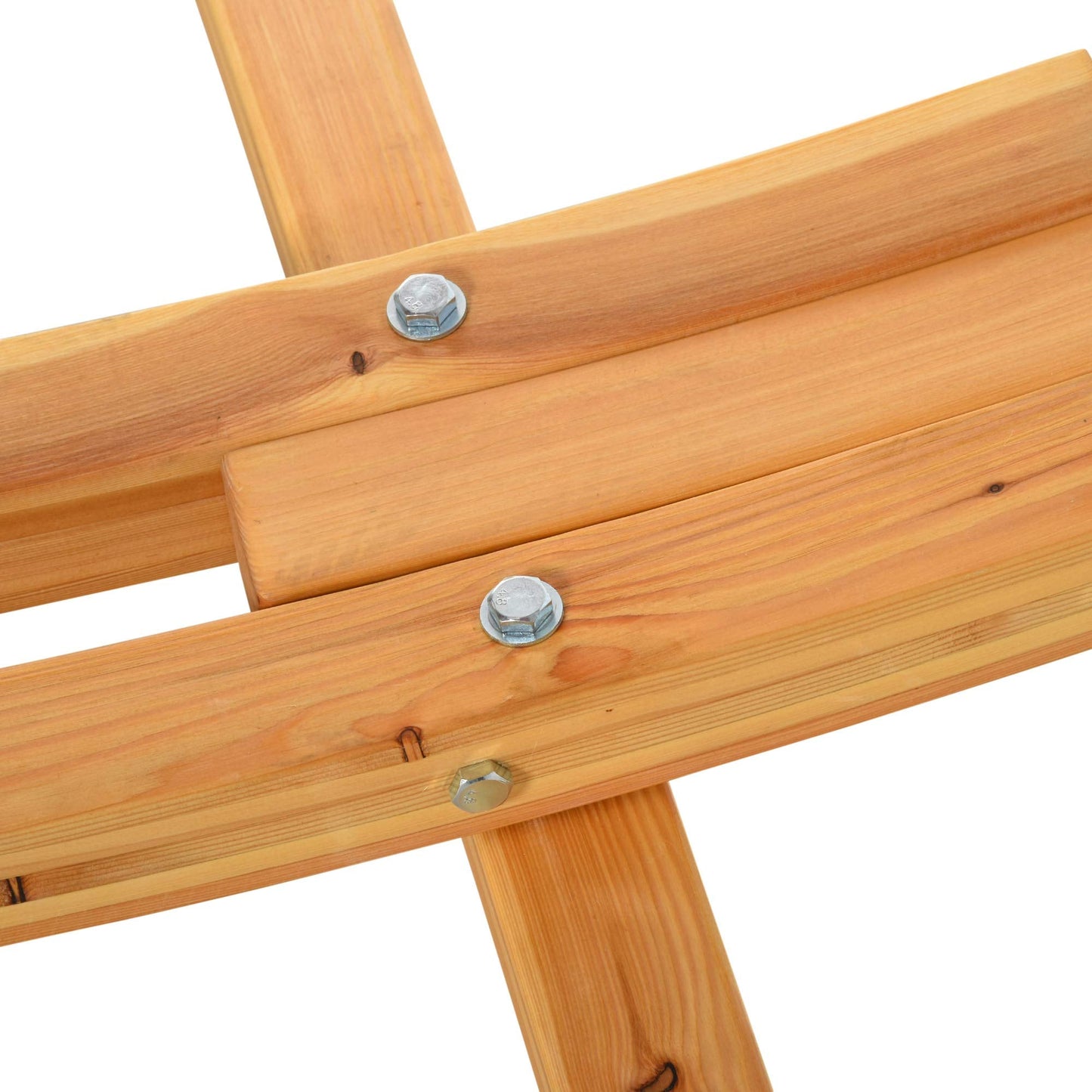 10.6' Wooden Hammock Stand Universal Garden Picnic Camp Accessories, 264lbs, Natural