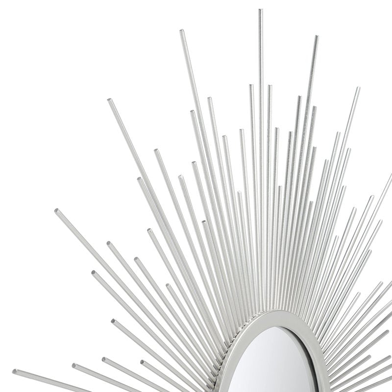 Safavieh Home Collection Alves 30-inch Champagne Sunburst Round Mirror