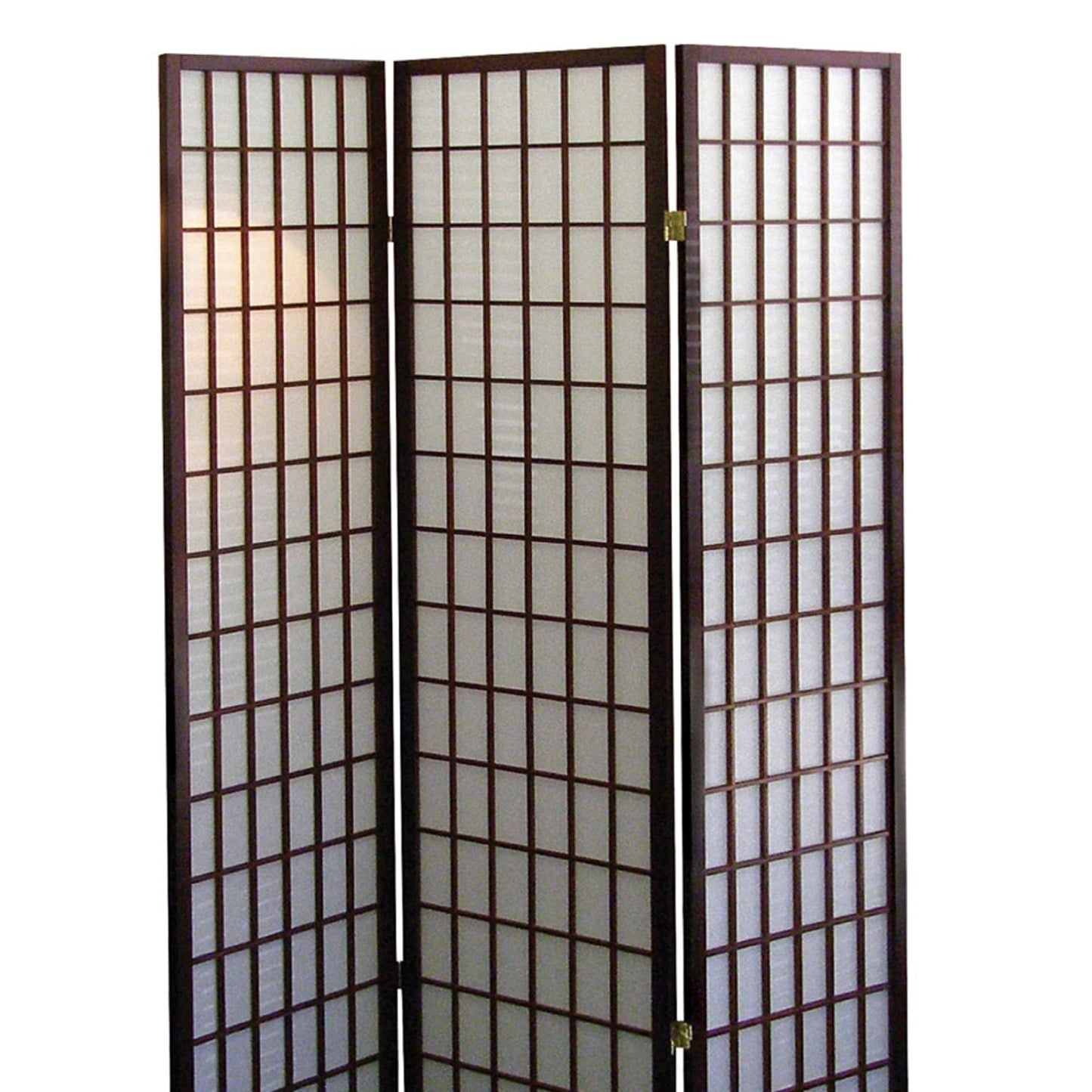 70" Tall 3 Panel Screen, Room Divider, Japanese Style with Cherry