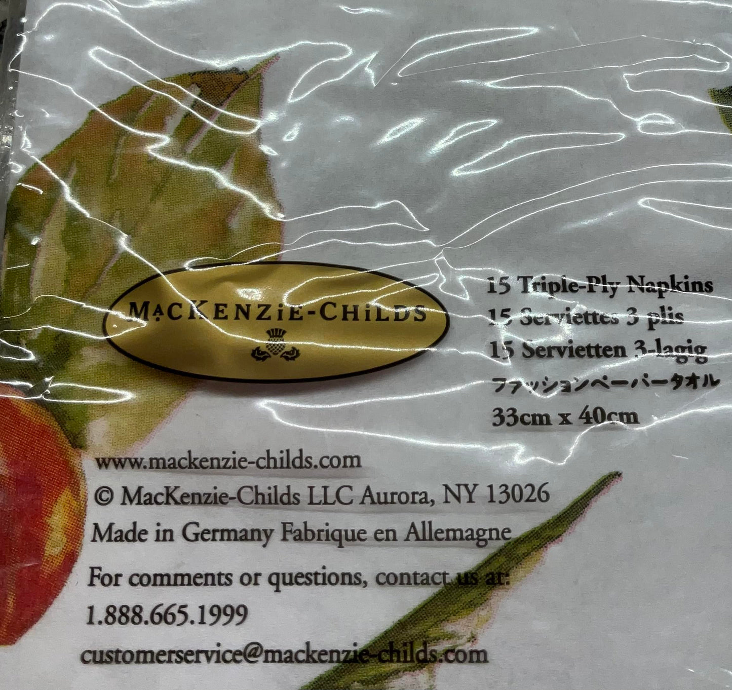 MacKenzie-Childs Autumn Naturals Paper Napkins - Guest