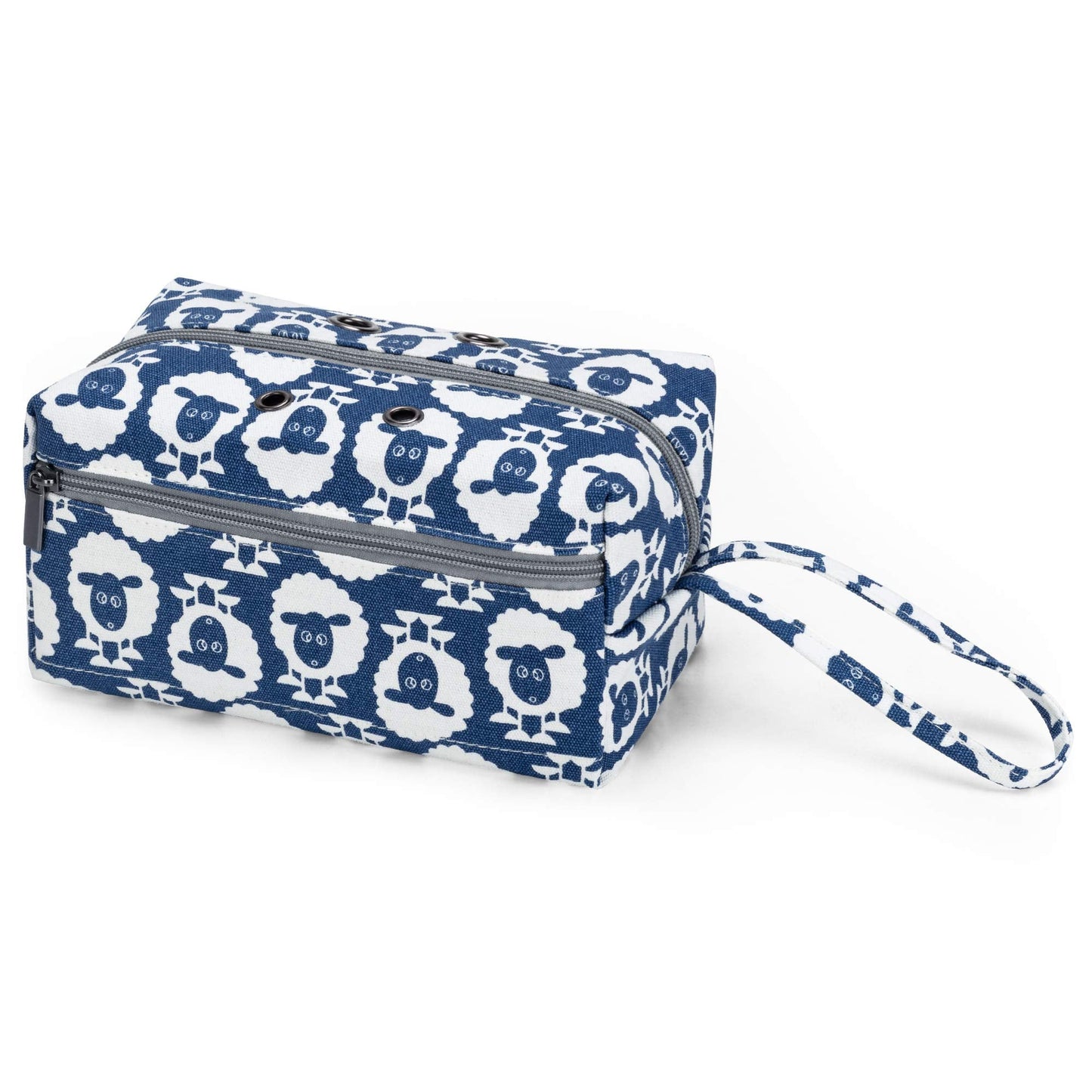 LUXJA Small Yarn Storage Bag, Portable Knitting Bag for Yarn Skeins, Crochet Hooks, Knitting Needles (up to 8 Inches) and Other Small Accessories (Sheep)