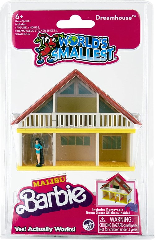 Barbie Malibu Dreamhouse - World's Smallest Dollhouse for Imaginative Play | Compact Design