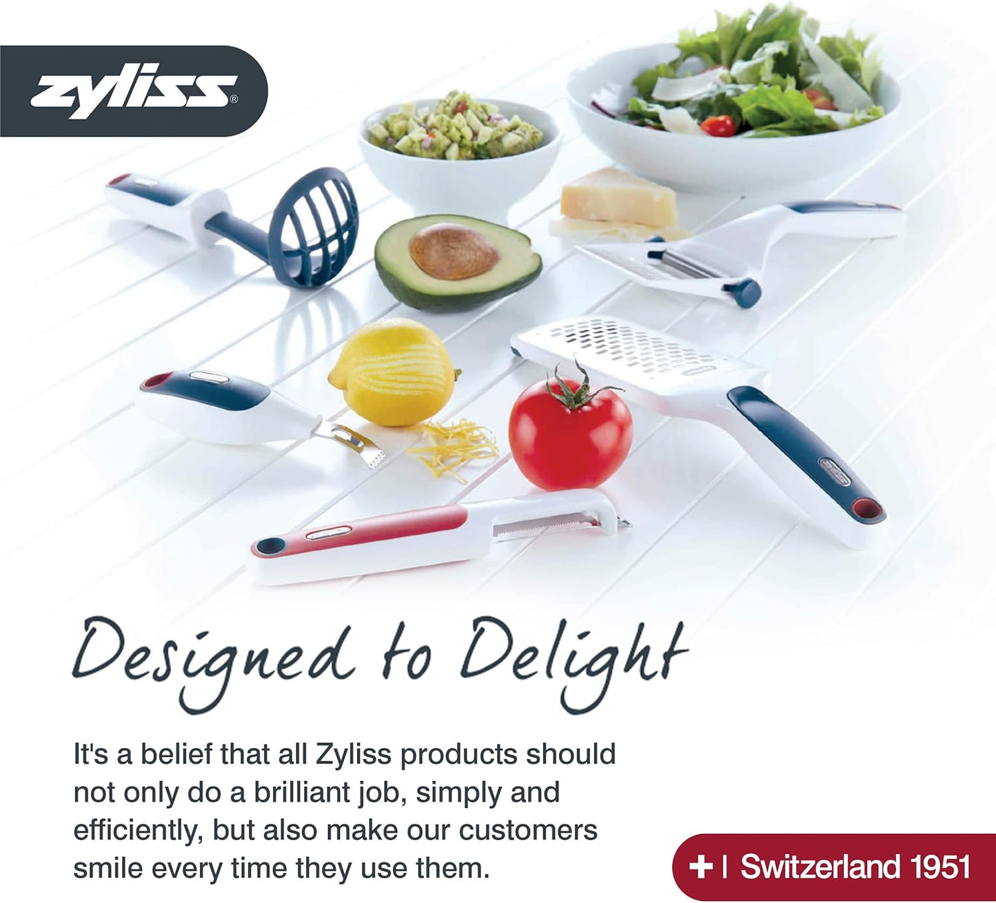 Zyliss Utility Kitchen Knives with Sheath Covers - Dishwasher Safe Stainless Steel Knives for Cutting Meat, Vegetables,