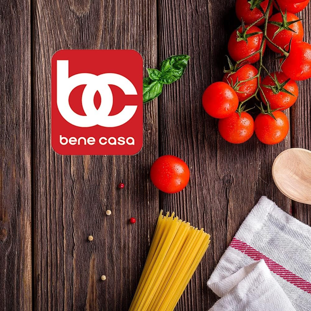 Bene Casa Fine Filter Aluminum Oil Strainer and Dispenser (1 Quart), Dishwasher Safe with Stay-tight Lid