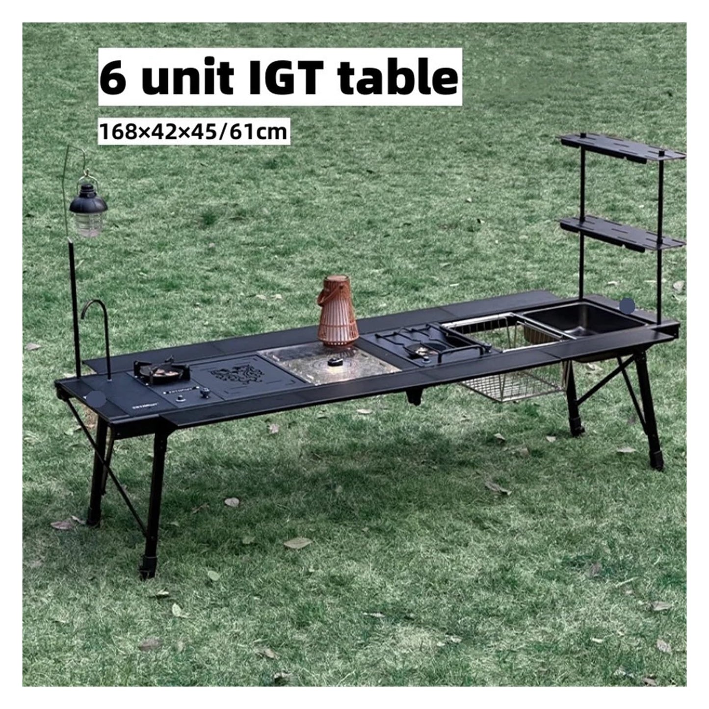 Compatible for Tryhomy Outdoor Camping Table 6 Unit Portable Aluminum Alloy Super Lightweight Foldable Barbecue Picnic