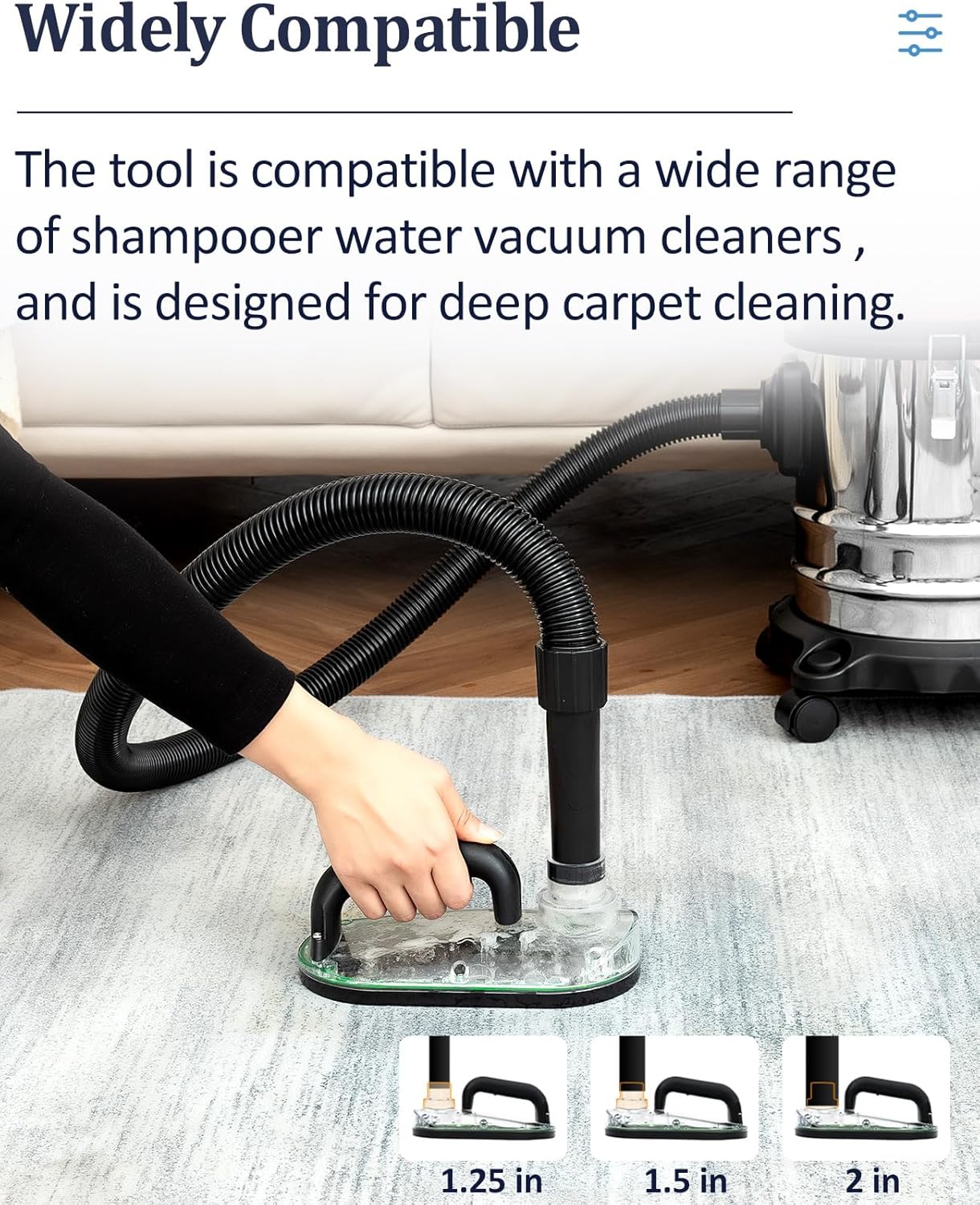Sub Surface Carpet Extraction Tools Attachments - Water Wet Extractor Vacuum Cleaners, Pet Stain Remover