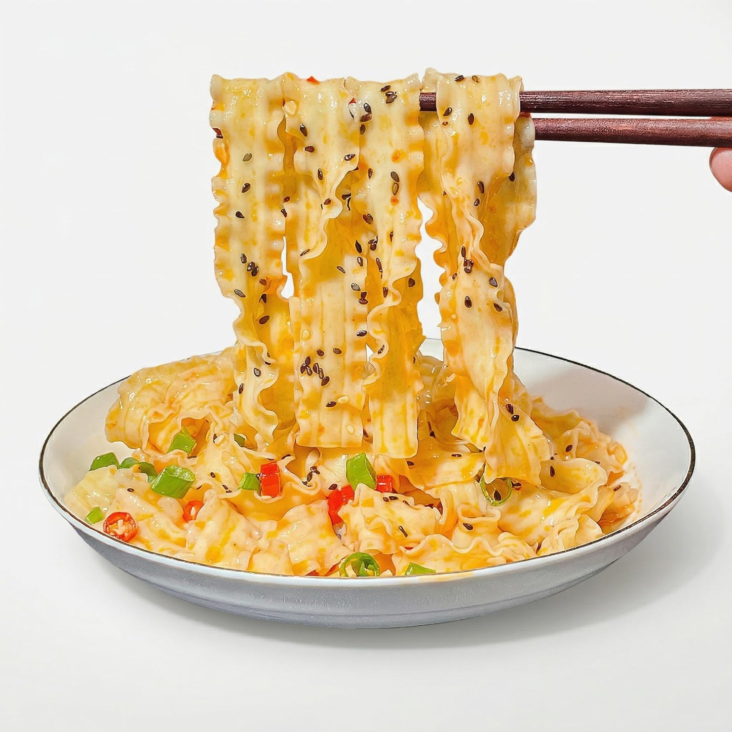 Authentic Knife Cut Noodles, 17.63oz(pack of 2), Unseasoned, 100% Clean Ingredients, Zero Additives & Vegan, Ideal for Stir-fry, Soups & Quick Asian Dinners, Chinese Knife-Sliced Noodles