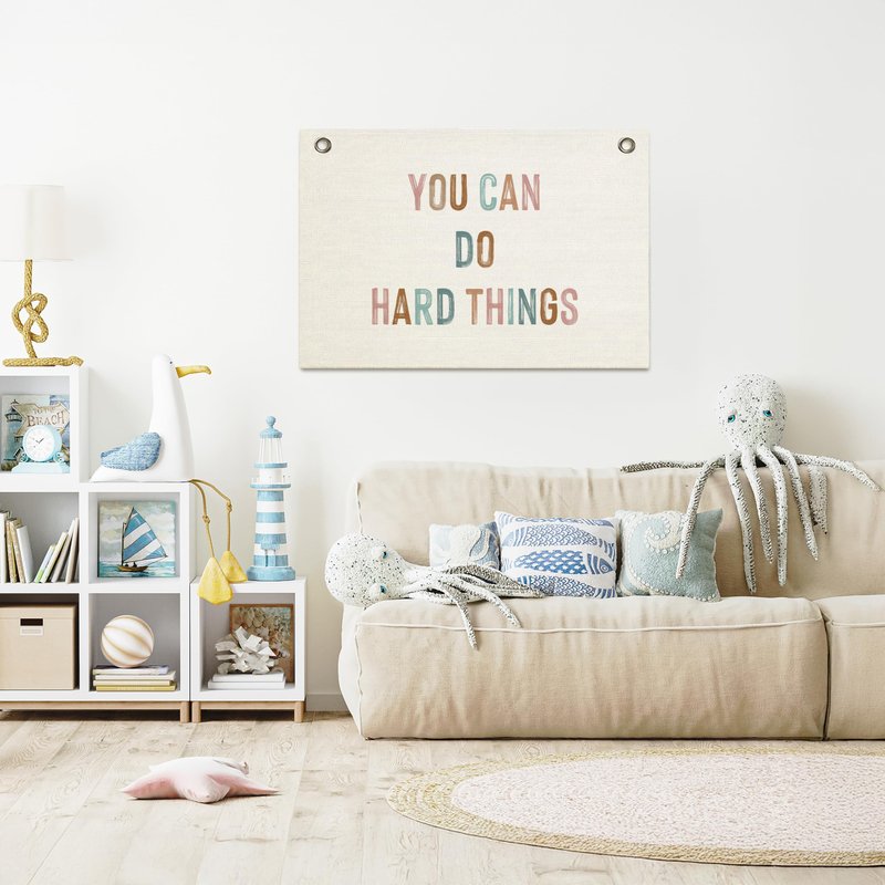 Inspirational Classroom Decor Quotes, Canvas Hanging Pennant Flag Banner Wall Poster Sign, Positive Growth Mindset Quotes for Kid's Room Decor Playroom Homeschool Nursery-It's A Beautiful Day for Learning (YOU CAN, 30x20inch)
