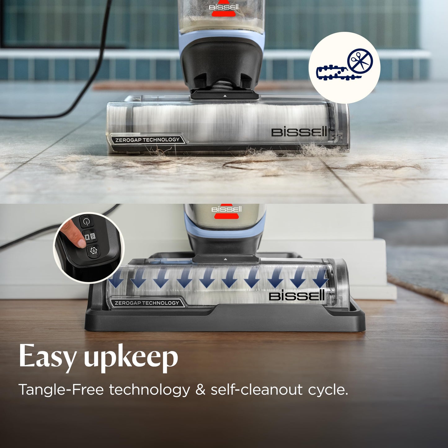 Bissell CrossWave Edge Floor Cleaner, Wet Dry Vacuum Mop with Zero-Gap Edge Technology & Powerful Suction for Tile Floors and Stain Removal, 4111A