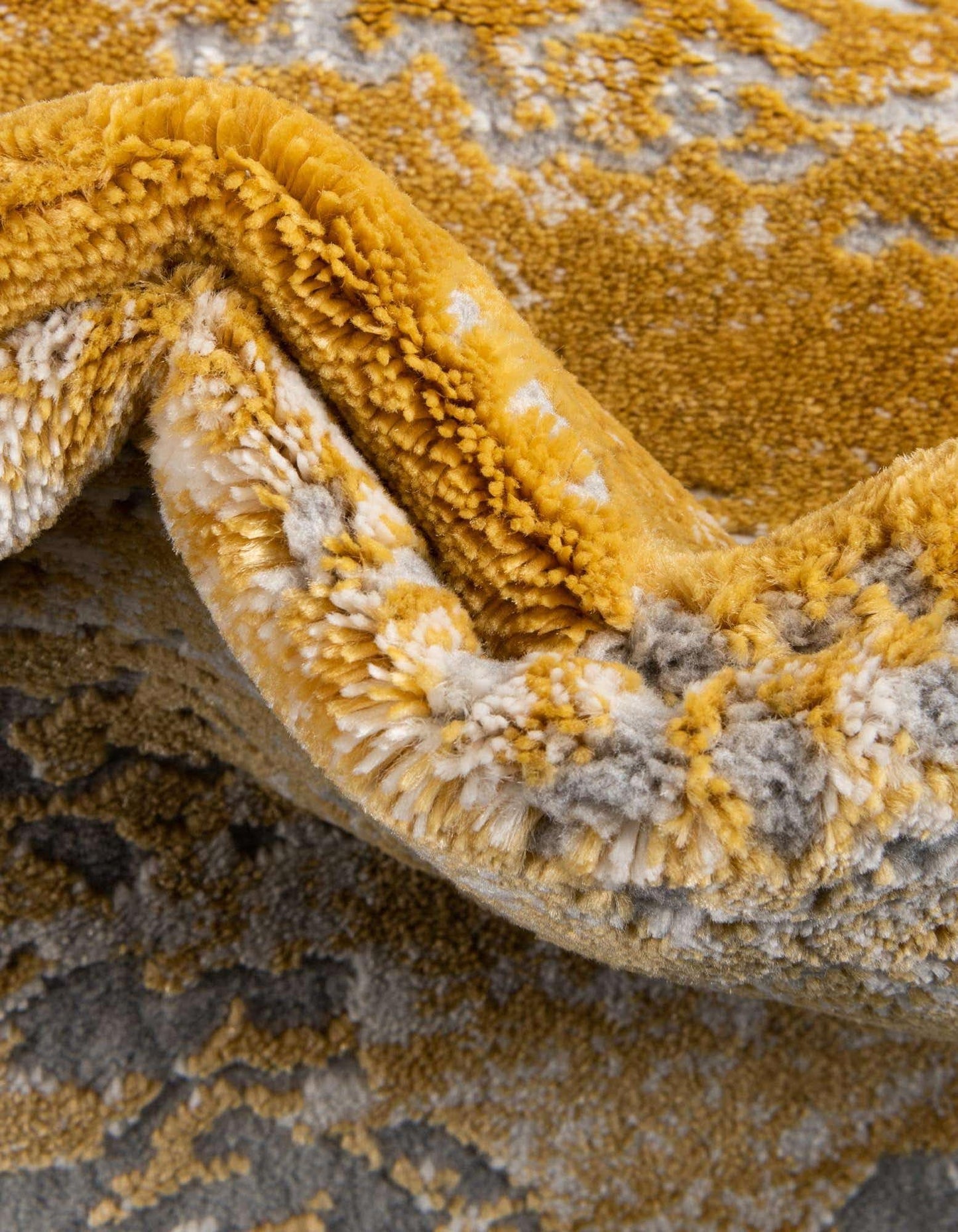 Unique Loom Finsbury Collection Area Rug - Elizabeth (7' 10" x 10' Rectangle, Yellow/ Ivory)