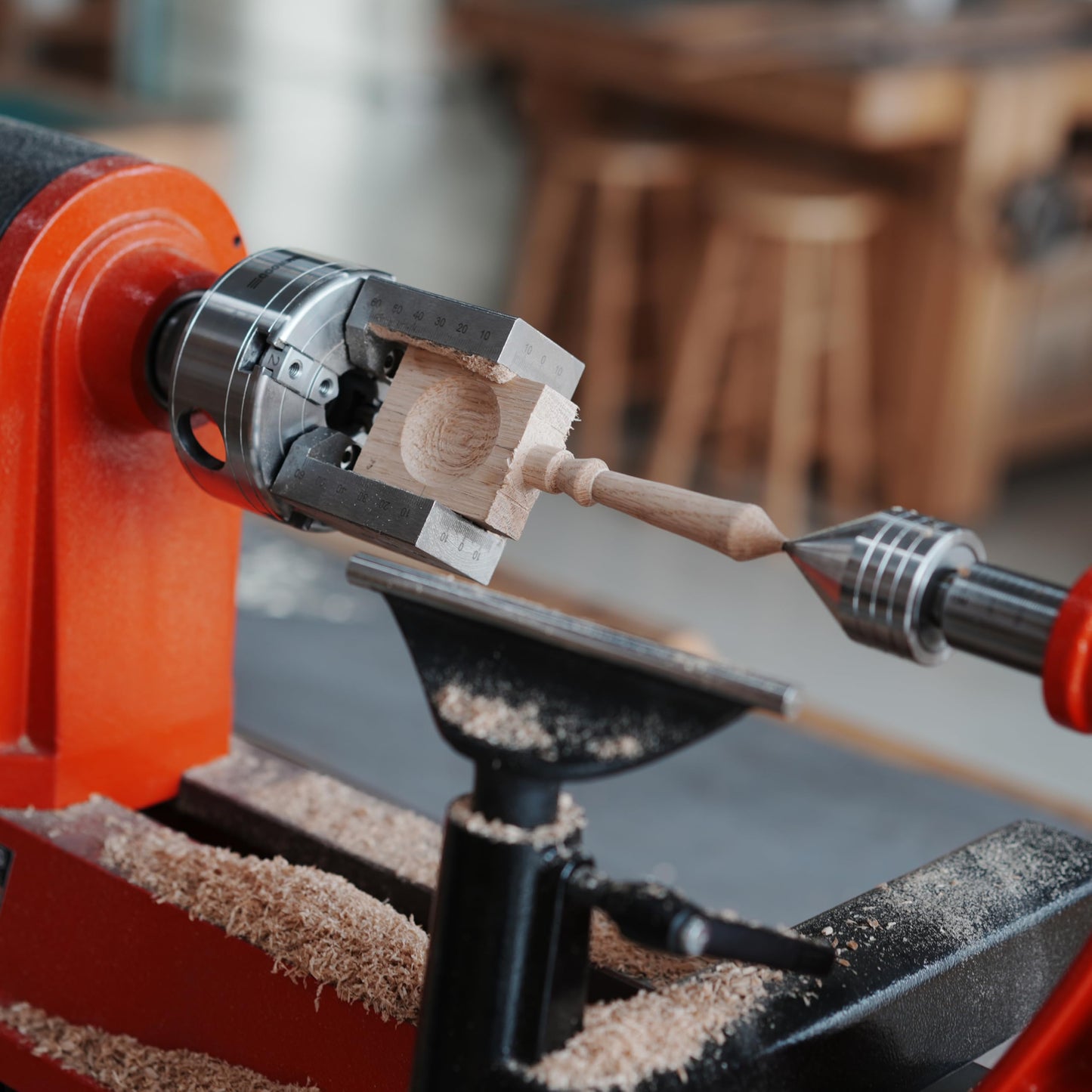 BMWOOD NCK SERIES YD6540 Quick-Change Jaws for Woodturning Lathe for Making Pipe and Spoons.