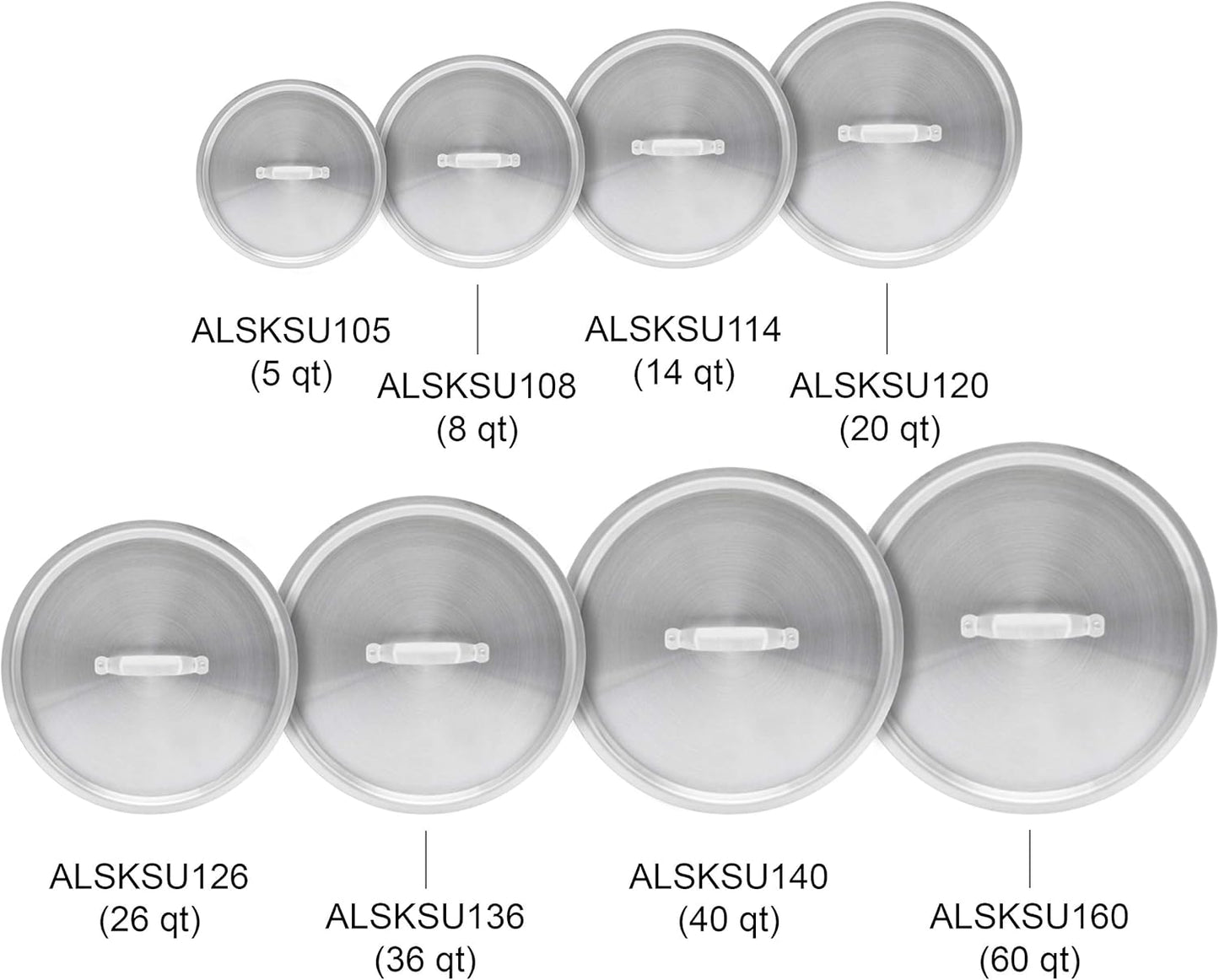Thunder Group ALSKSU114 Sauce Pot Lid, 14 Qt, 12-5/8" Dia.