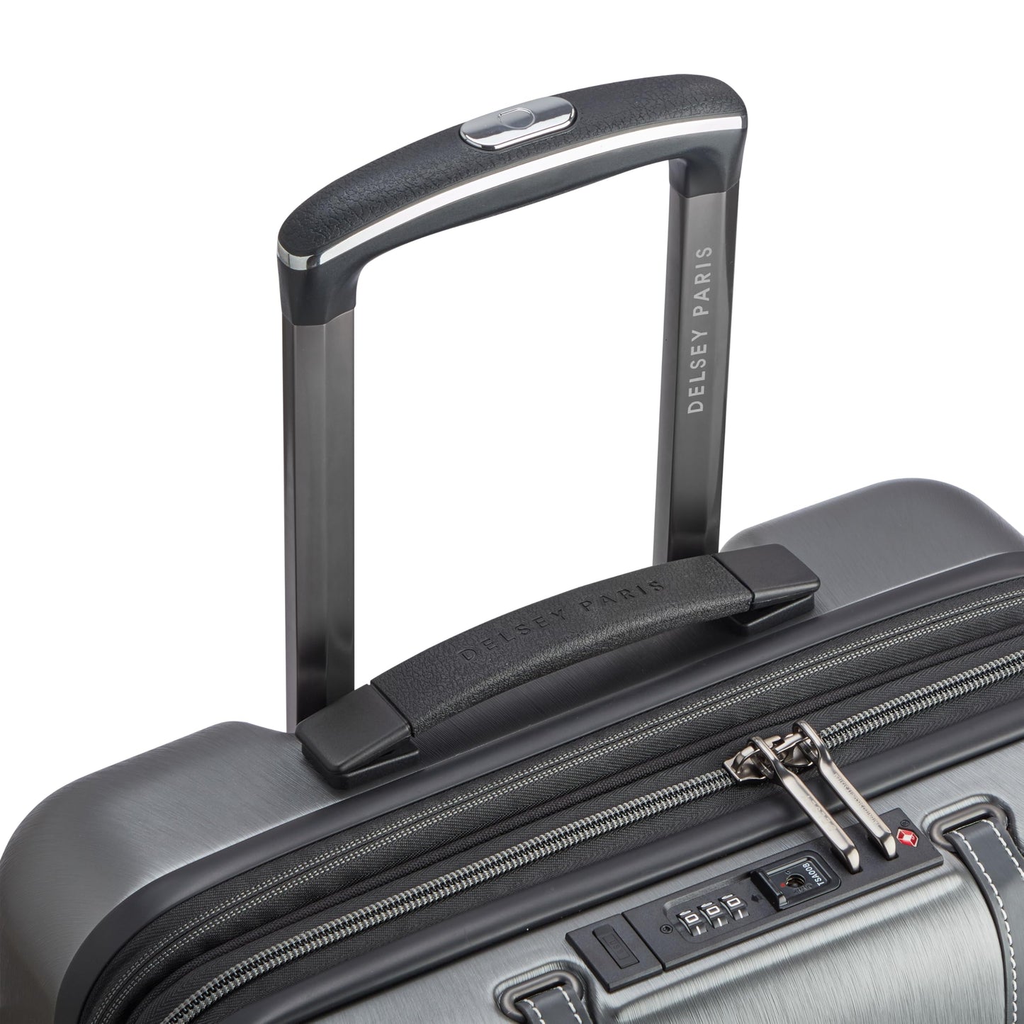 DELSEY PARIS Cadence Hardside Expandable Luggage with Spinner Wheels, Silver, Carry On 20 Inch