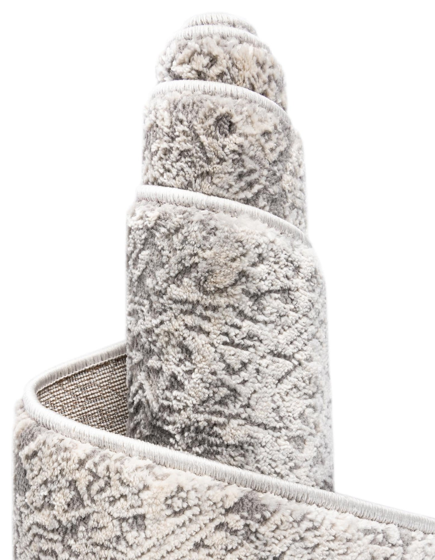 Unique Loom Finsbury Collection Area Rug - Sarah (7' 10" x 11' Rectangle Gray/Ivory)