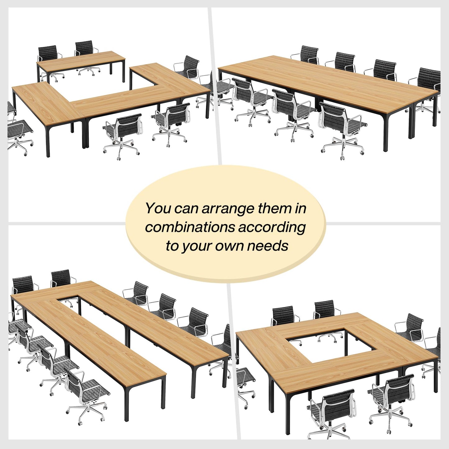 LITTLE TREE 19FT Conference Meeting Seminar Business Table for 16-22 Person