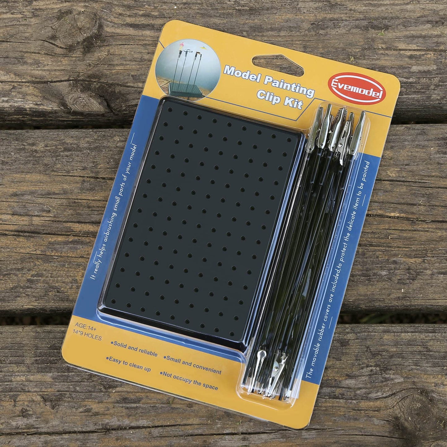 1PC Painting Stand Base and 1PC Cleaning Brush 10PCS 7.3inch Alligator Clip Stick and 10PCS 5.9inch Alligator Clip Stick Set Modeling Tools for Airbrush Hobby Model Parts